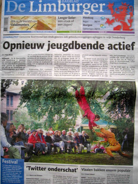 Dagblad De Limburger 8 augustus 2013